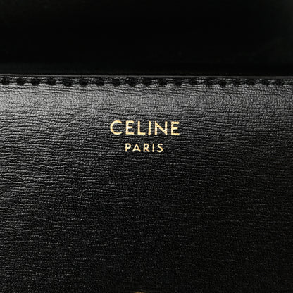 Celine Shiny Smooth Lambskin Small Triomphe Wallet Black 7 of 8