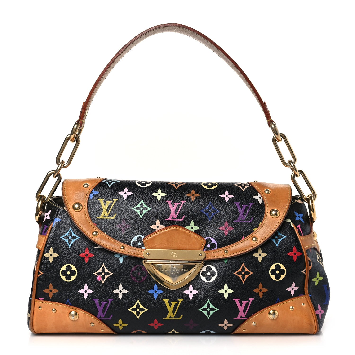 Louis Vuitton Monogram Multicolor Beverly MM Black 1 of 10