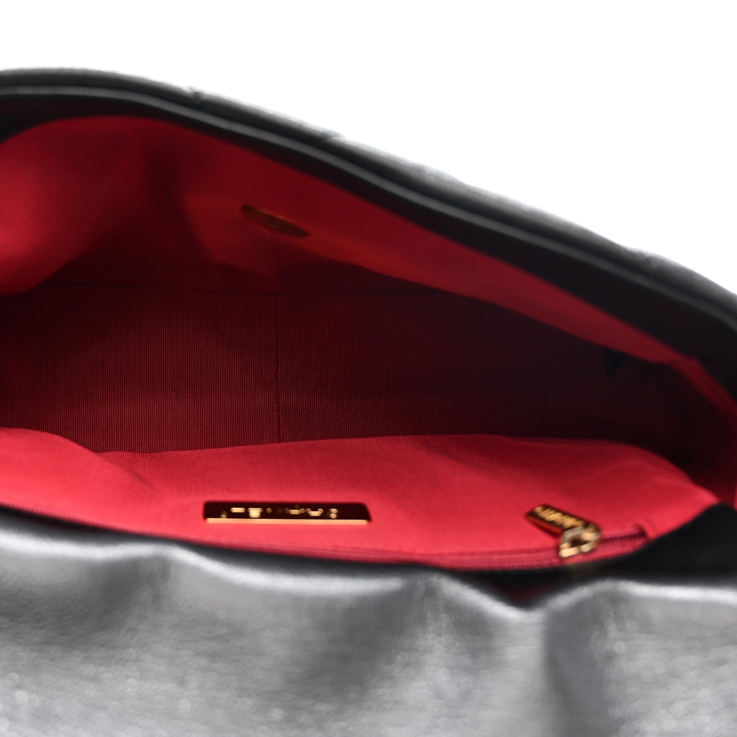 Goatskin Quilted Medium Chanel 19 Flap Black