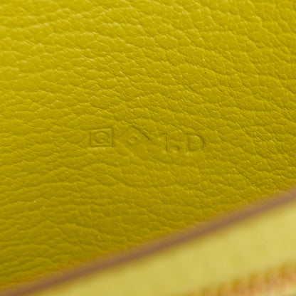 Hermes Chevre Mysore Bearn Gusset Wallet Lime 7 of 13