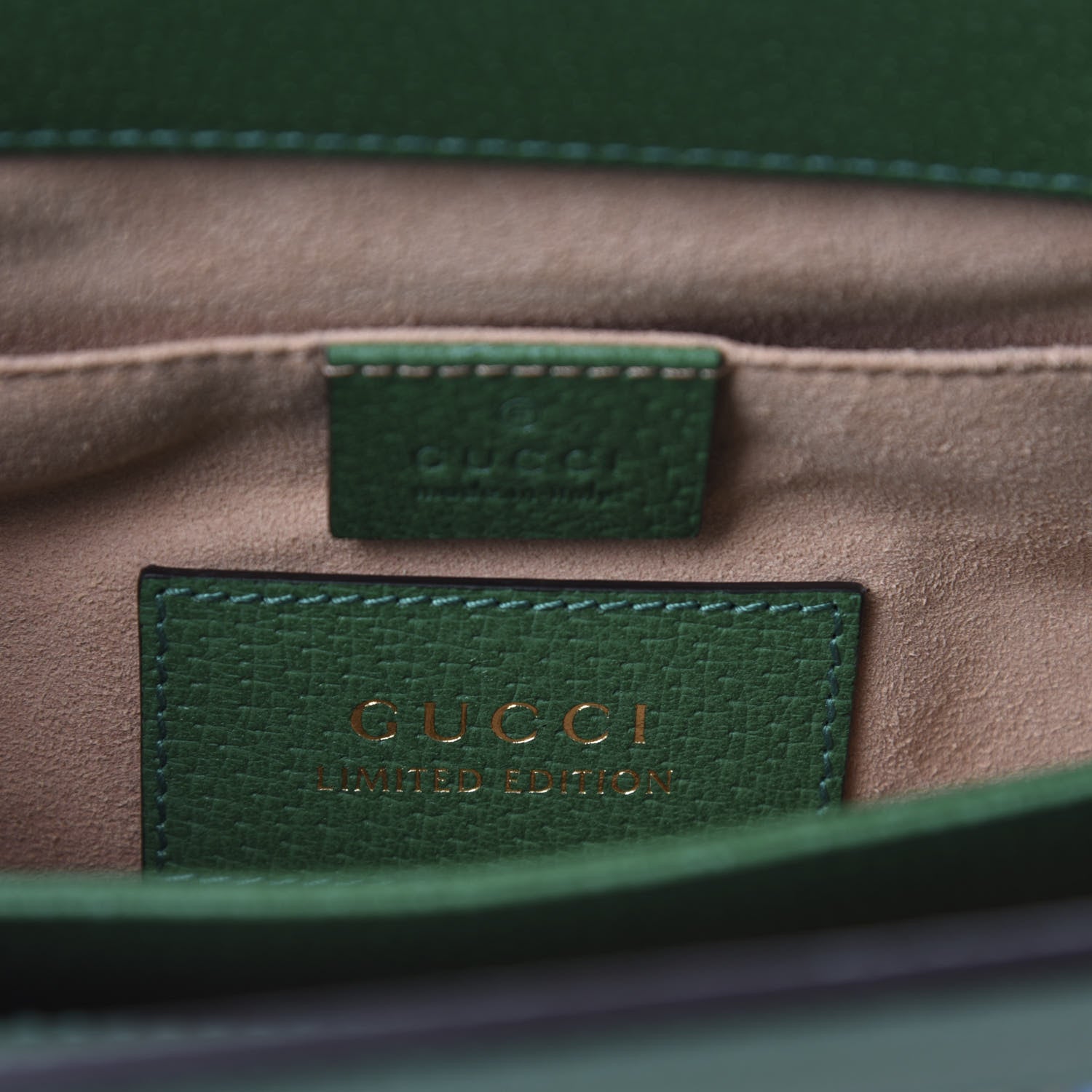 Gucci GG Supreme Monogram Flora Web Small Ophidia Chain Shoulder Bag Green 10 of 11