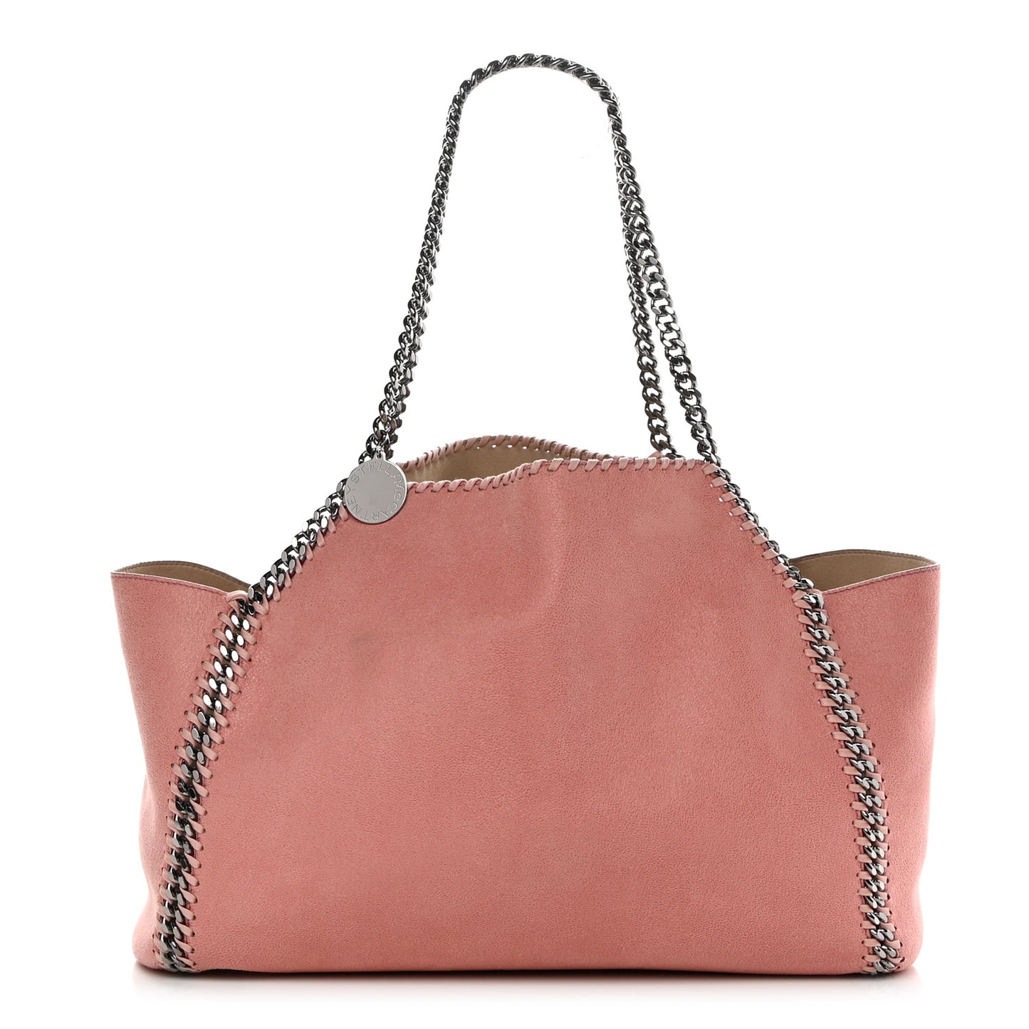 Shaggy Deer Falabella Reversible Tote Blush Pink Beige