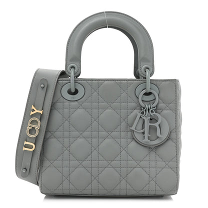 Christian Dior Ultra Matte Calfskin Cannage Small My ABCDior Lady Dior Gray 1 of 17