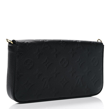 Louis Vuitton Empreinte Pochette Felicie Chain Wallet Black 2 of 4