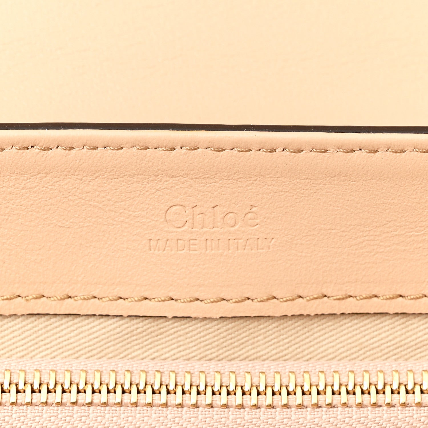Chloe Calfskin Crocodile Embossed Small C Double Carry Nut 6 of 11