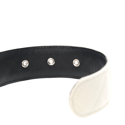 Chanel Caviar Quilted CC Chain Belt 75 30 White 6 of 8