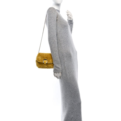 Jimmy Choo Faux Fur Madeline Bag Yellow 2 of 9