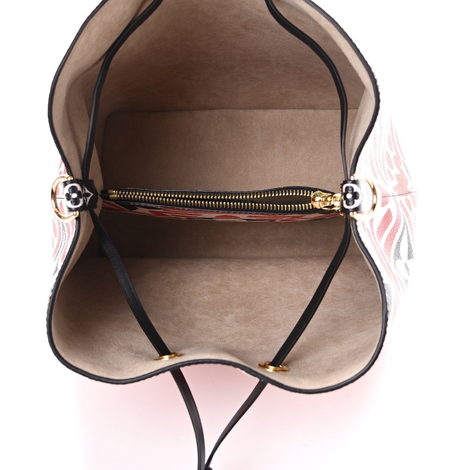 Louis Vuitton Monogram Giant Crafty NeoNoe MM Creme Rouge Black 4 of 9