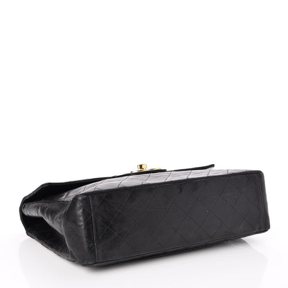 Chanel Lambskin Quilted XL Jumbo Single Flap Black 5 of 9