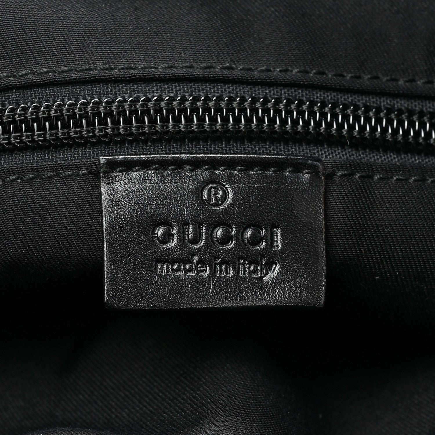 Gucci Monogram Calfskin Perforated Medium Flat Messenger Bag Black 6 of 9