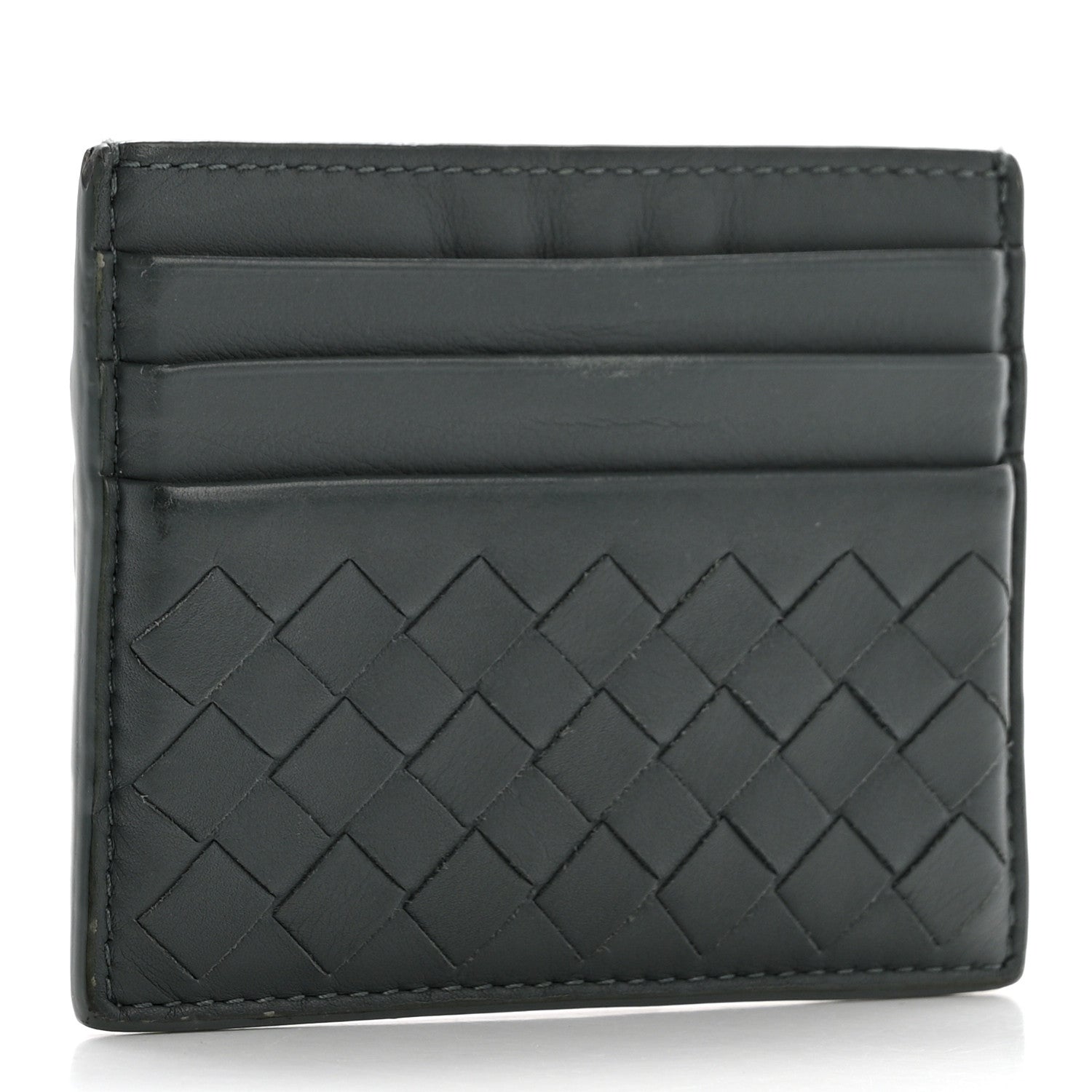 Bottega Veneta Nappa Intrecciato Card Holder Ardoise 3 of 12