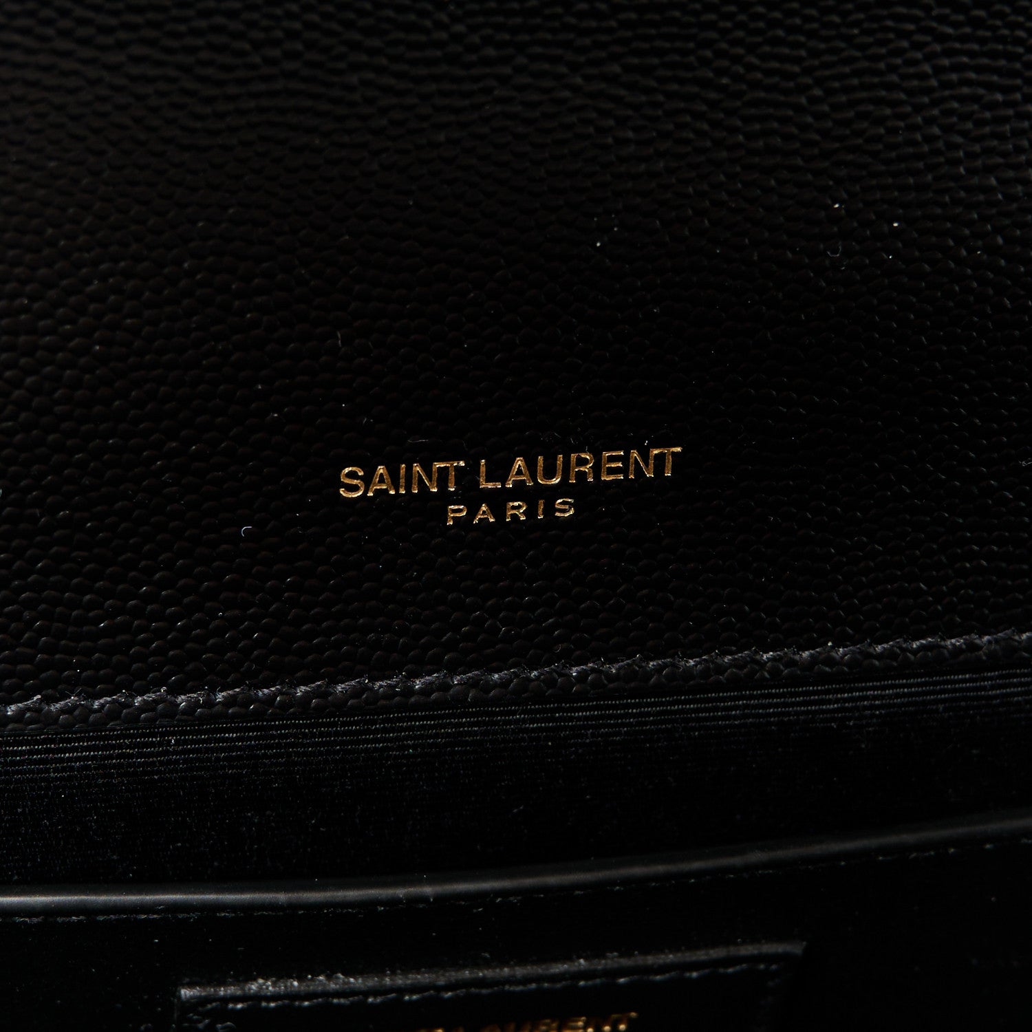 Saint Laurent Grain De Poudre Textured Mixed Matelasse Triquilt Medium Monogram Satchel Black 5 of 10