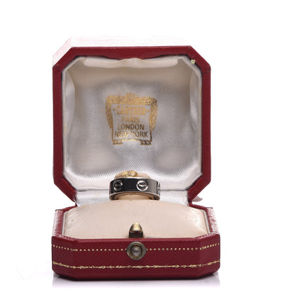 Cartier 18K White Gold 5.5mm LOVE Ring 49 4.75 6 of 6