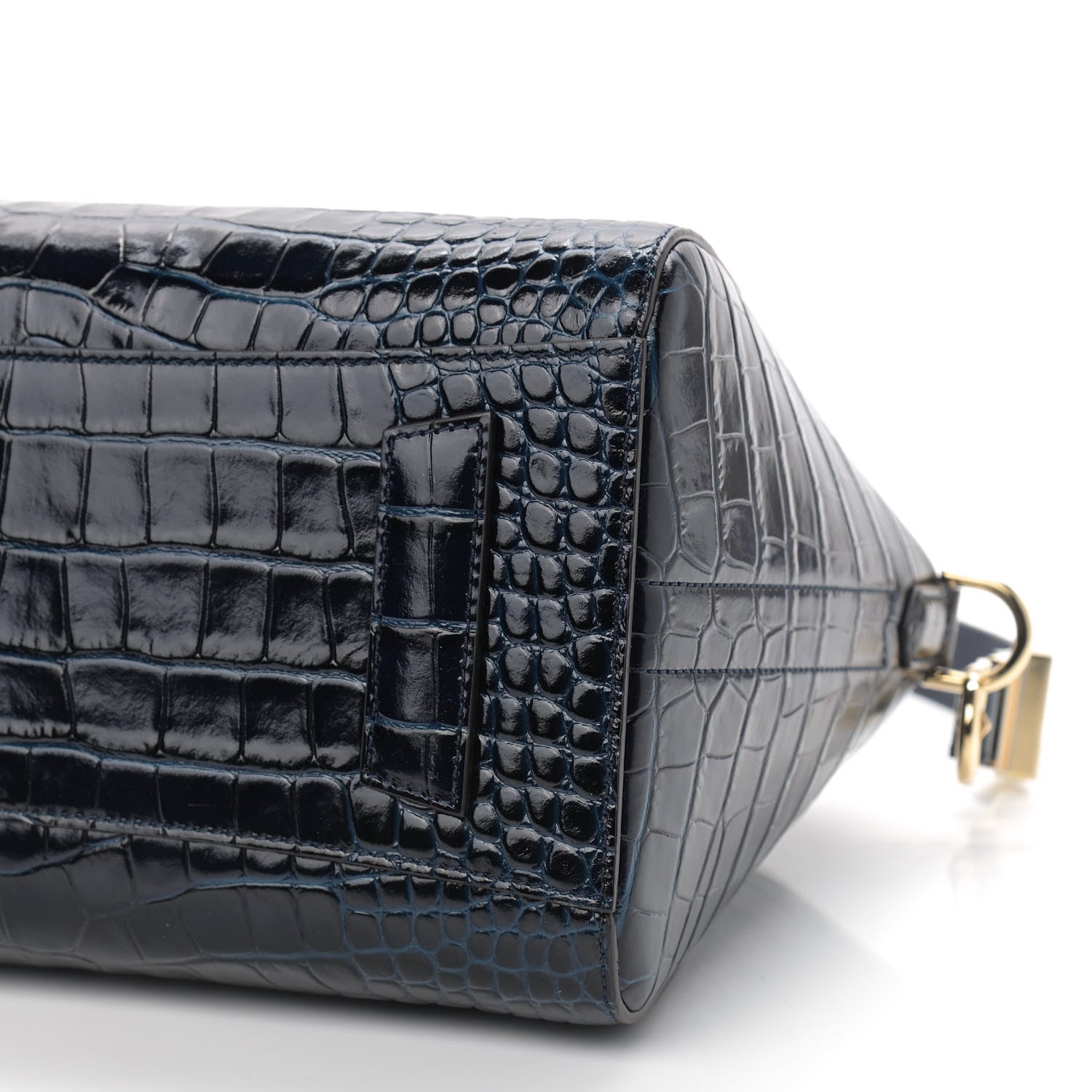 Givenchy Calfskin Crocodile Embossed Small Antigona Navy 9 of 9
