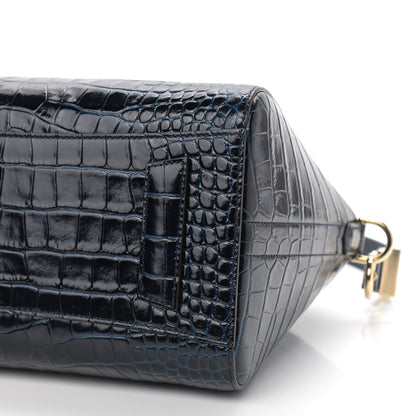 Givenchy Calfskin Crocodile Embossed Small Antigona Navy 9 of 9