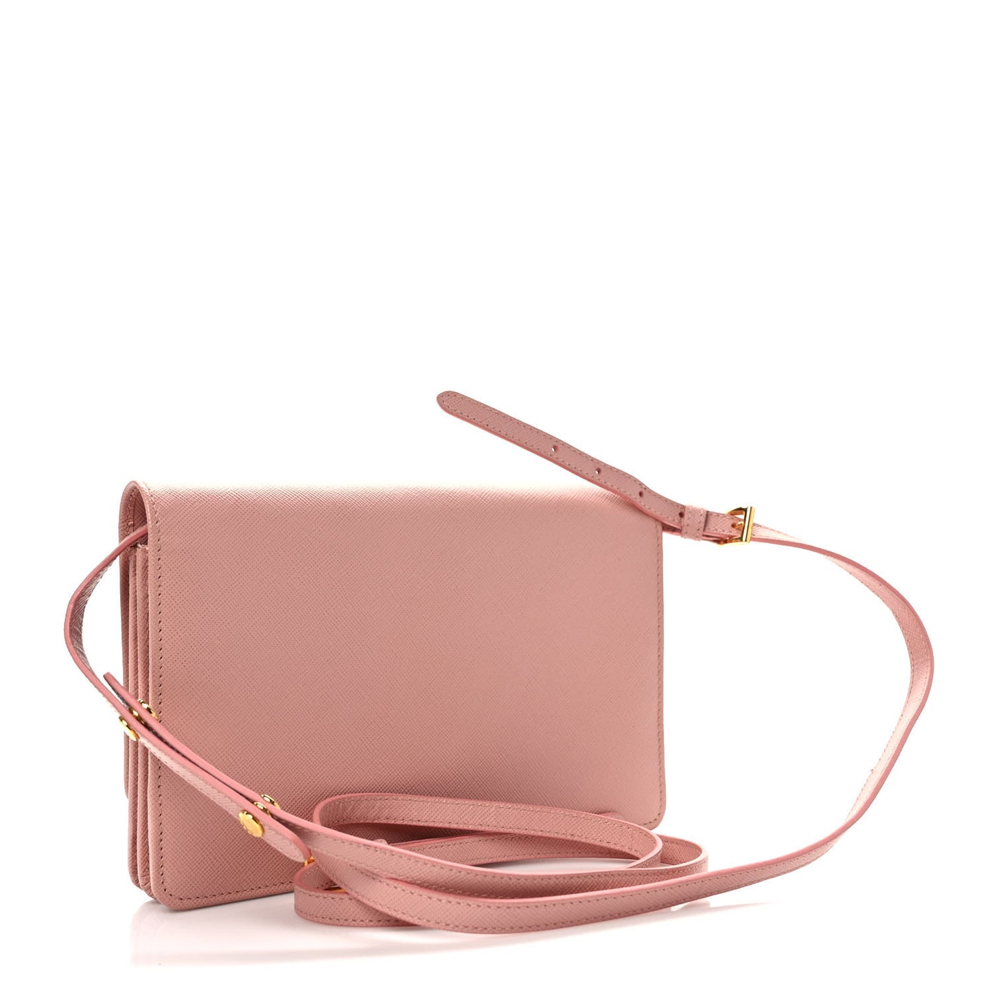 Saffiano Metal Flap Wallet With Strap Orchidea