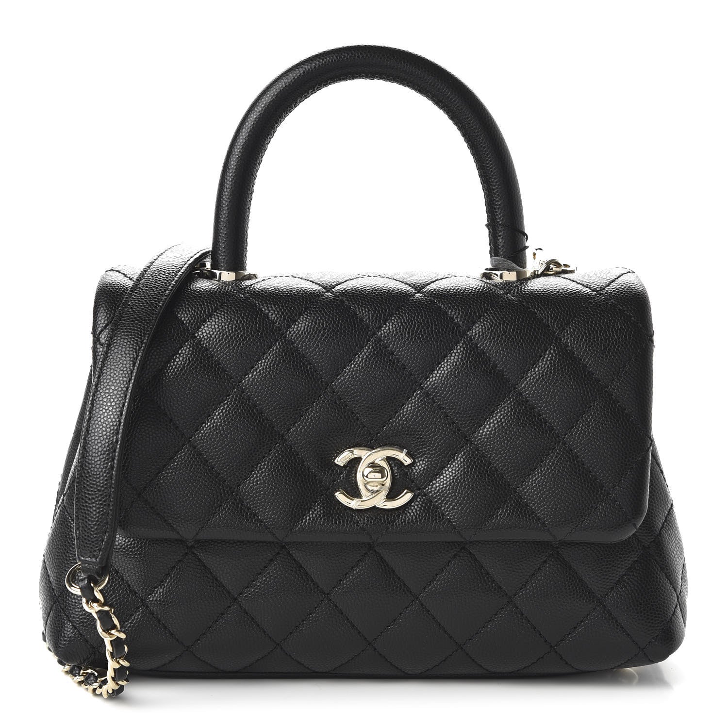 Chanel Caviar Quilted Mini Coco Handle Flap Black 1 of 11