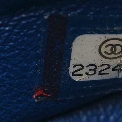 Chanel Lambskin Quilted Medium Double Flap Blue 7 of 10