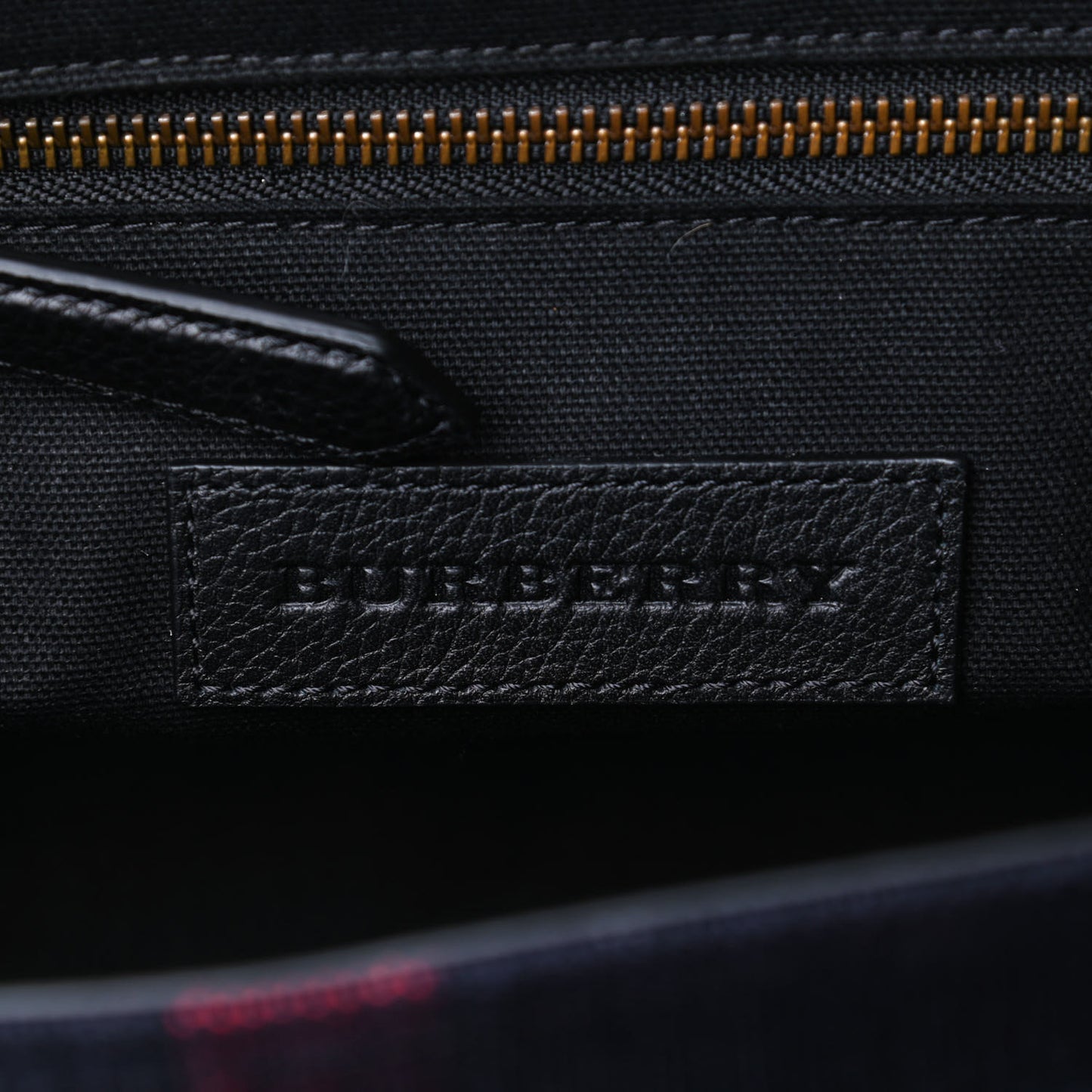 Canvas Mega Check Small Baildon Messenger Bag Navy