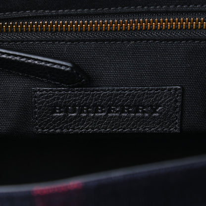 Burberry Canvas Mega Check Small Baildon Messenger Bag Navy 10 of 10