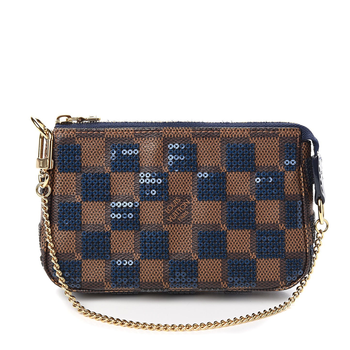Damier Paillettes Mini Pochette Blue