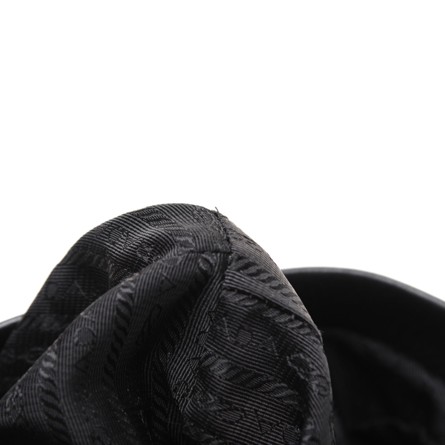 Tessuto Nylon Calfskin Hobo Black