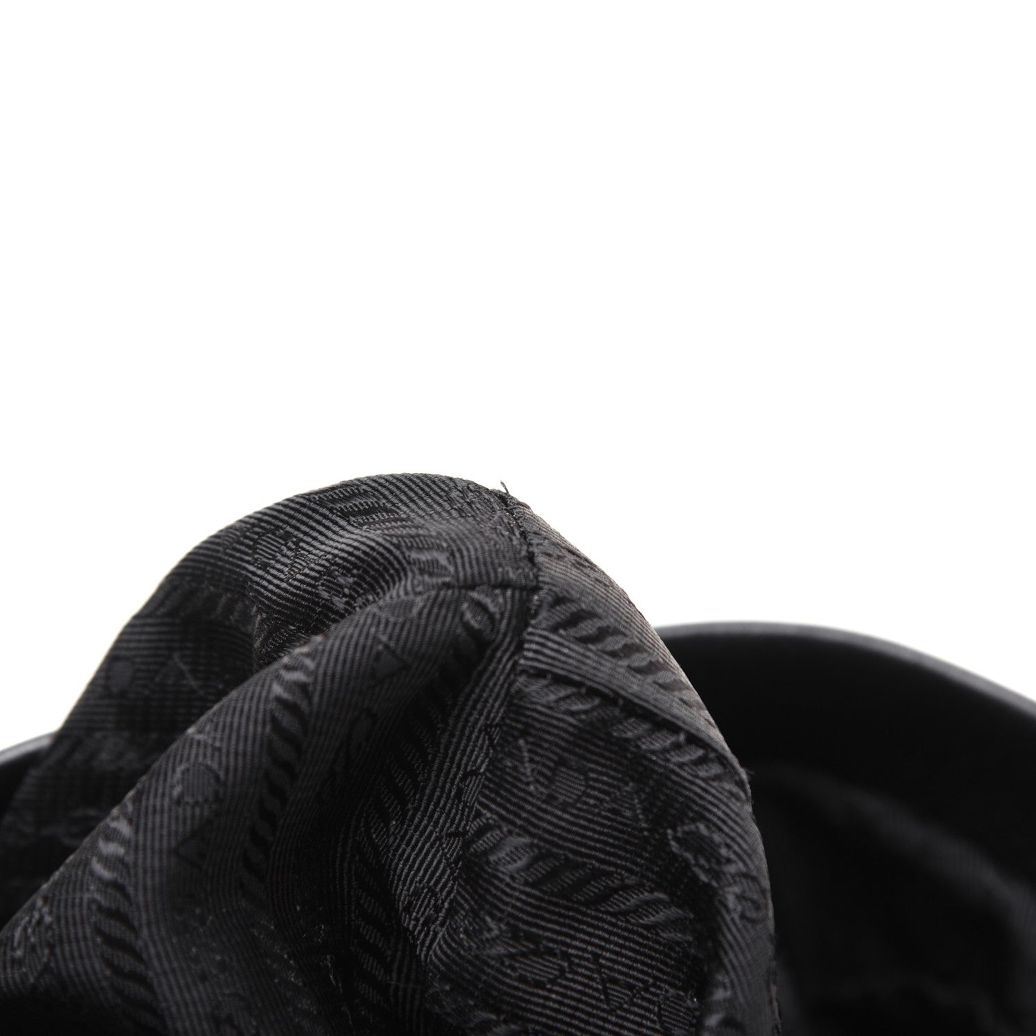 Prada Tessuto Nylon Calfskin Hobo Black 10 of 25
