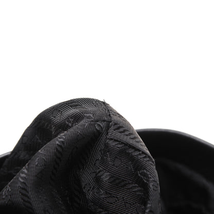 Prada Tessuto Nylon Calfskin Hobo Black 10 of 25