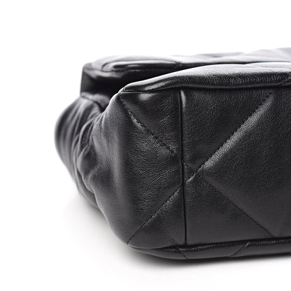 Chanel Lambskin Quilted Large 19 Flap Black 8 of 11