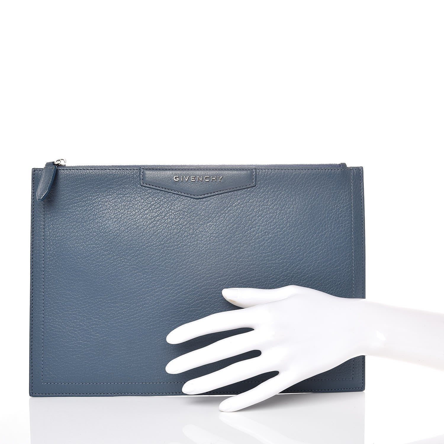 Givenchy Sugar Goatskin Medium Antigona Pouch Mineral Blue 2 of 7