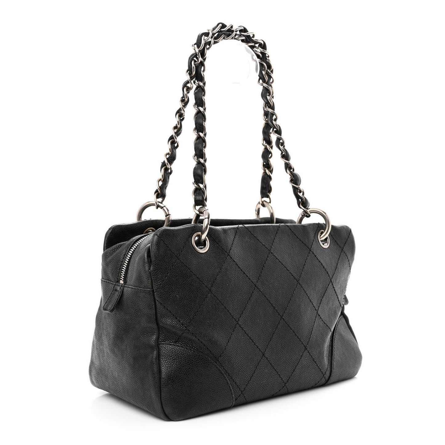 Distressed Caviar Outdoor Ligne Tote Black