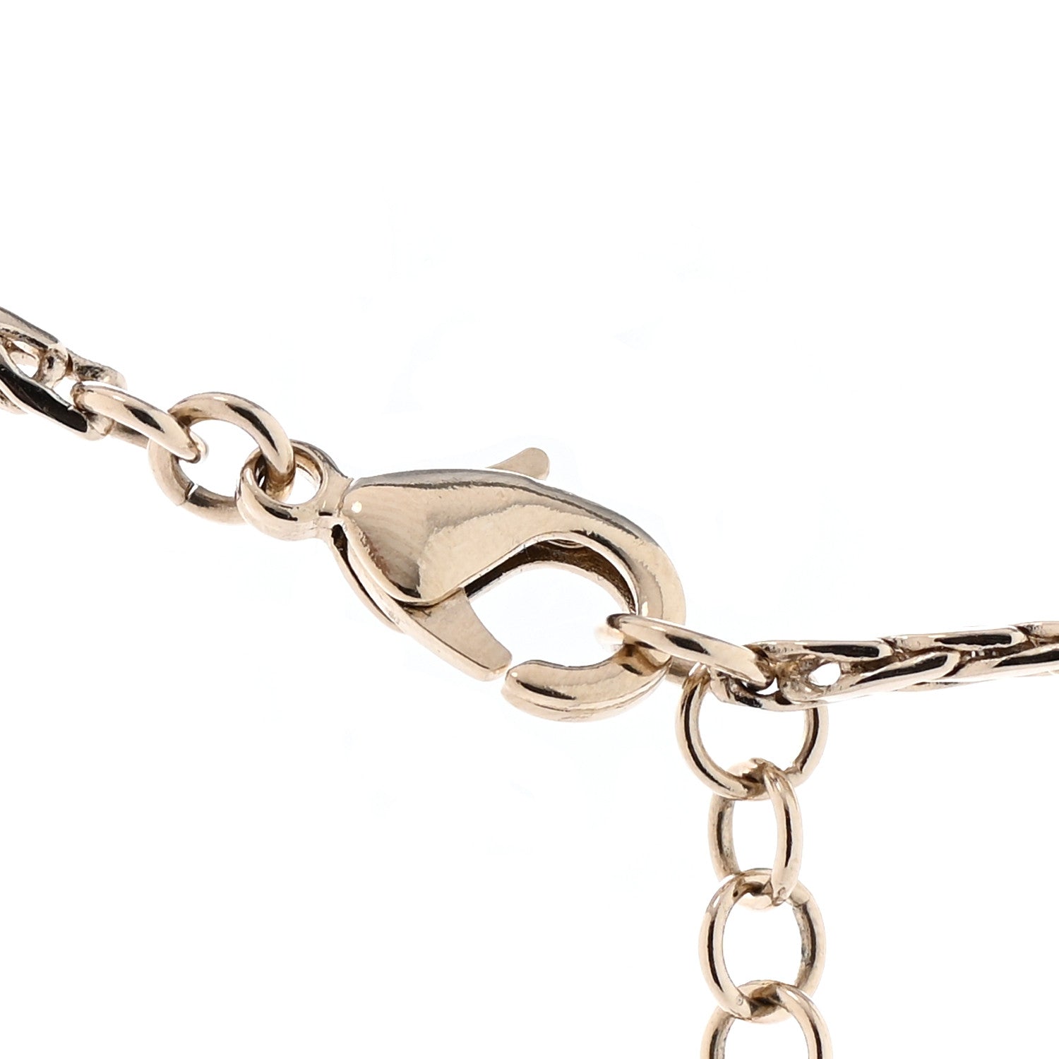 Chanel Pearl Crystal CC Teardrop Braided Necklace Gold 5 of 8