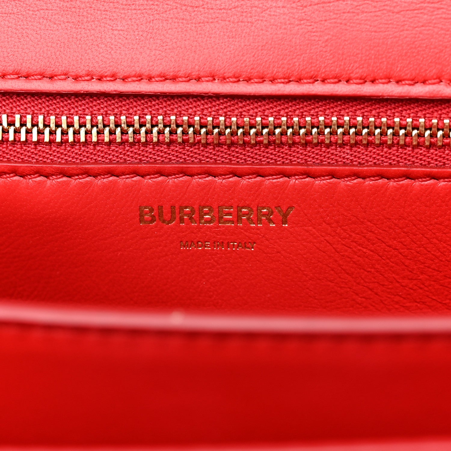 Burberry Calfskin Medium TB Bag Bright Red 6 of 12