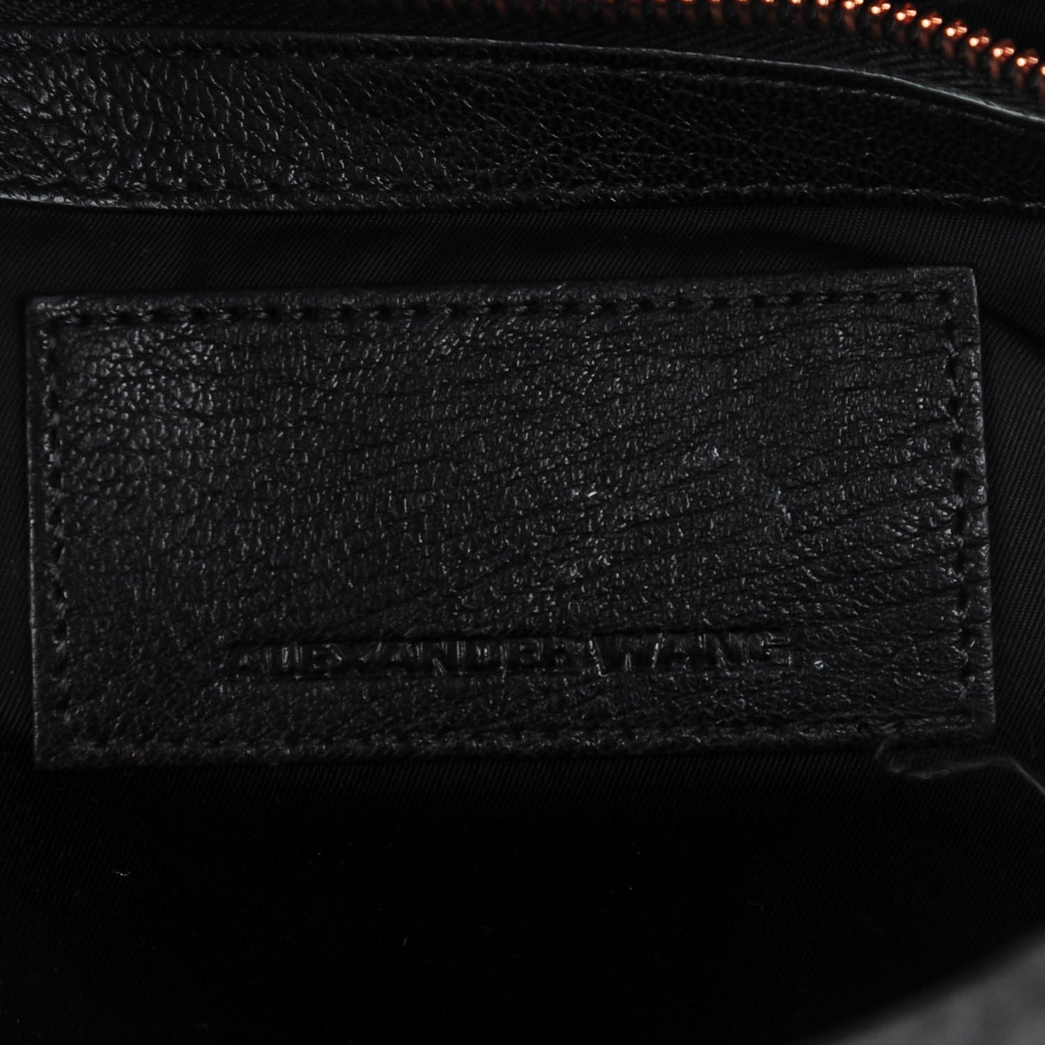 Alexander Wang Pebbled Lambskin Dumbo Backpack Black Rose Gold Hardware 6 of 7