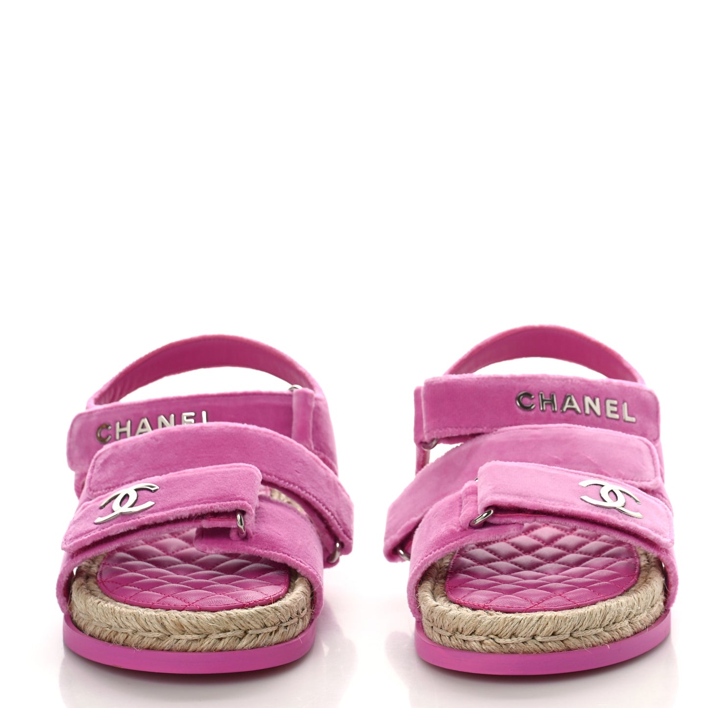 Velvet CC Flat Sandals 37 Pink