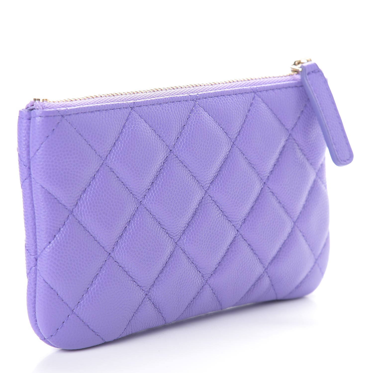 Chanel Caviar Quilted Small Cosmetic Case Purple 3 of 7