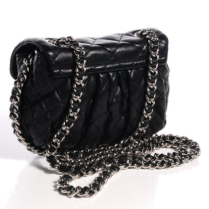 Chanel Washed Lambskin Mini Chain Around Messenger Black 3 of 9