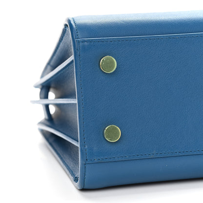 Saint Laurent Calfskin Baby Sac De Jour Indigo 8 of 9