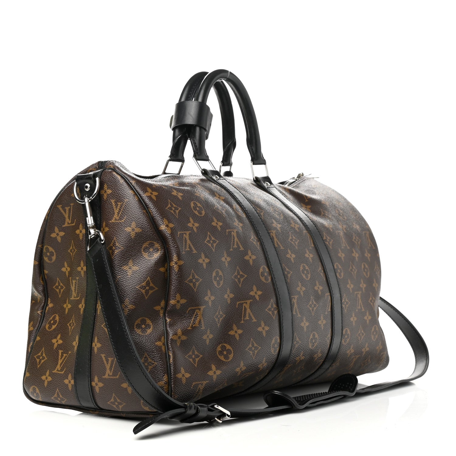Louis Vuitton Monogram Macassar Keepall Bandouliere 45 3 of 12