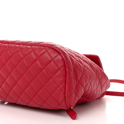 Chanel Lambskin Quilted Large Urban Spirit Backpack Red 10 of 10