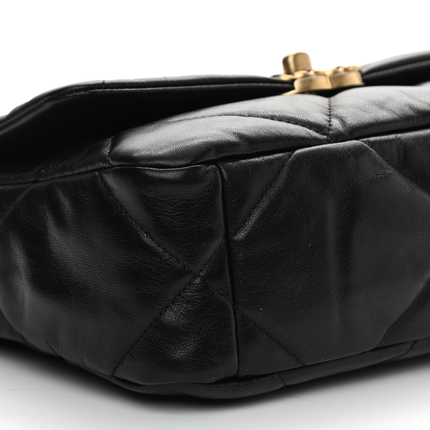 Chanel Goatskin Quilted Medium Chanel 19 Flap Black 9 of 11