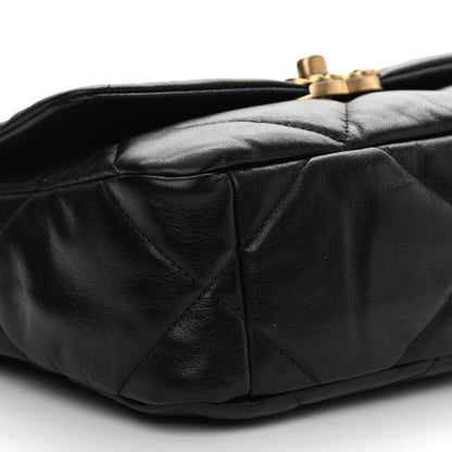 Chanel Goatskin Quilted Medium Chanel 19 Flap Black 9 of 11