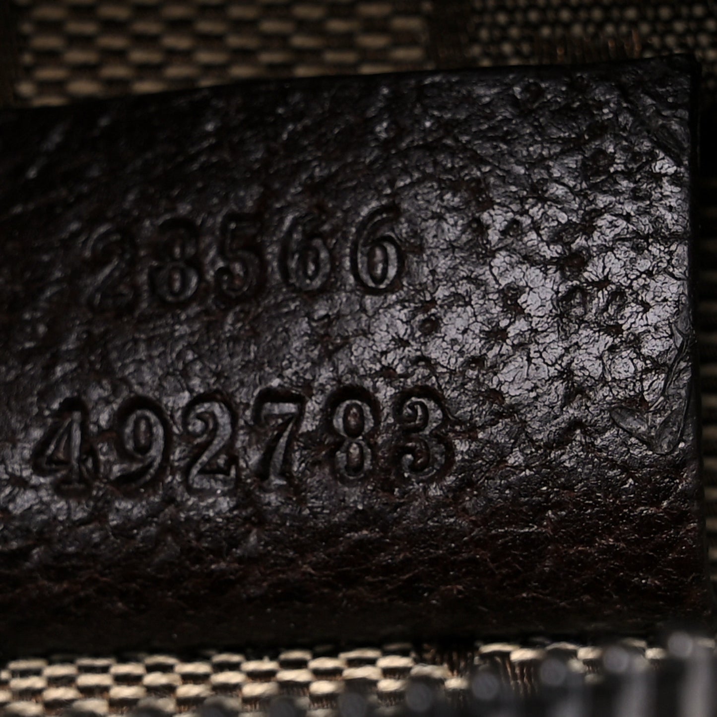 GG Monogram Double Pocket Belt Bag Dark Brown