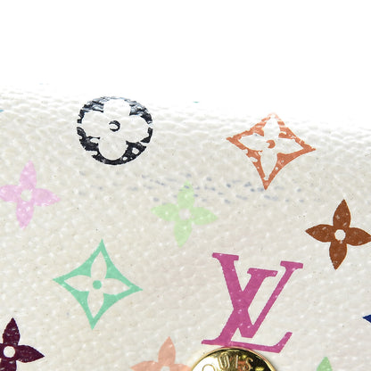 Louis Vuitton Monogram Multicolor Multicles 4 Key Holder White Litchi 10 of 11