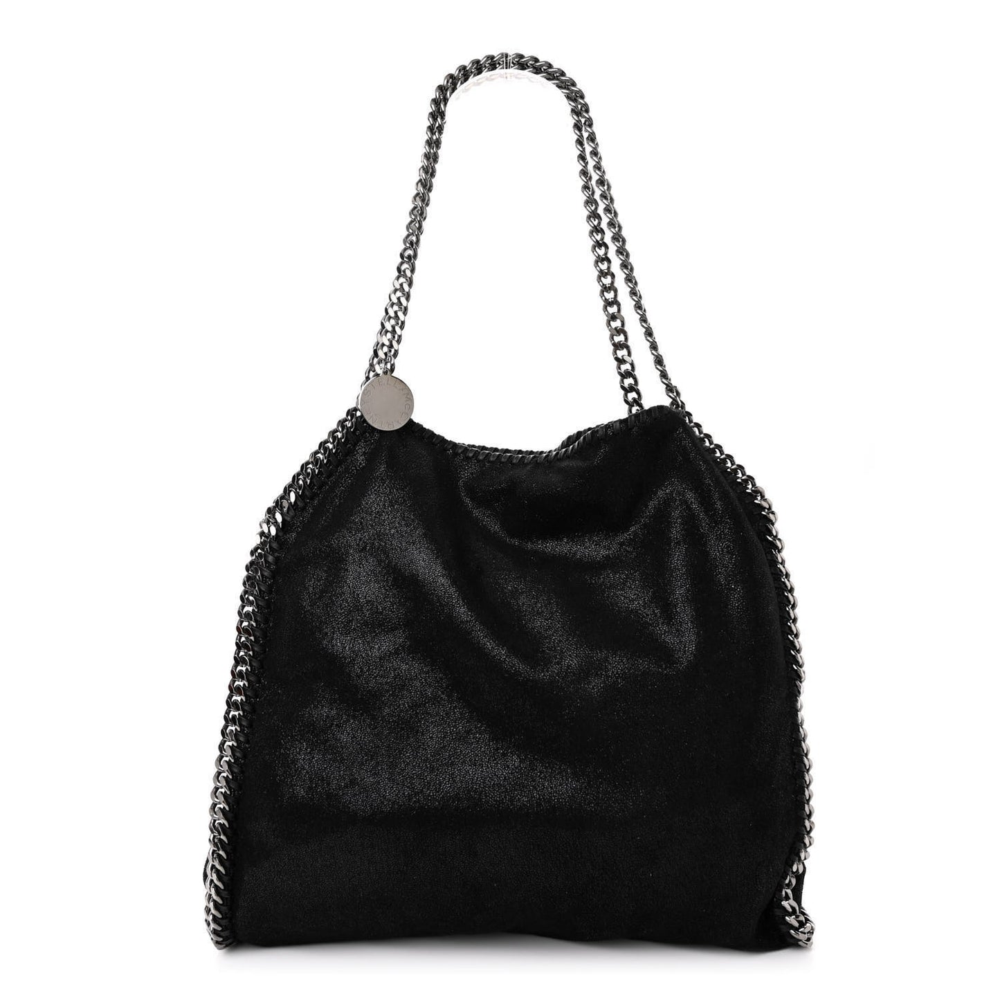 Shaggy Deer Falabella Fold Over Tote Black