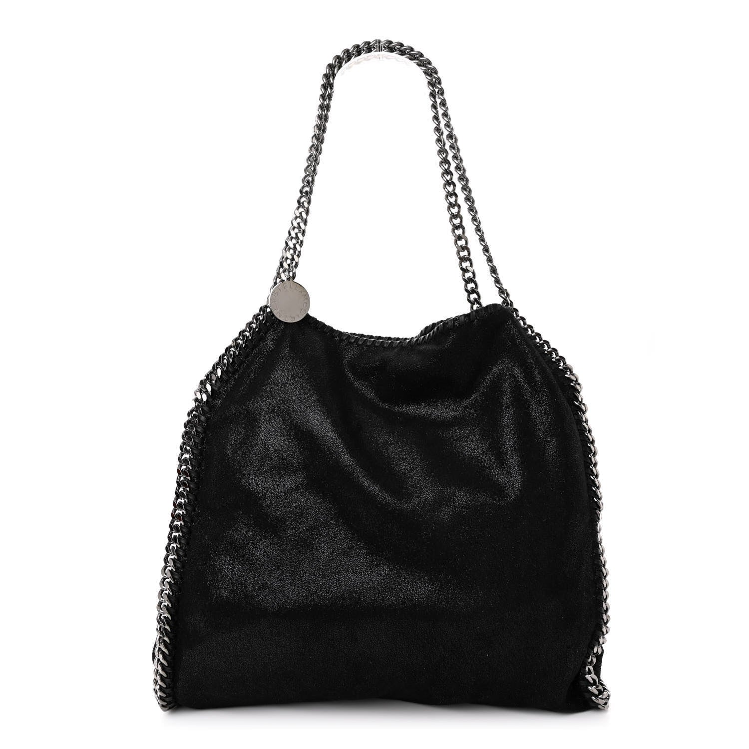 Stella McCartney Shaggy Deer Falabella Fold Over Tote Black 1 of 9