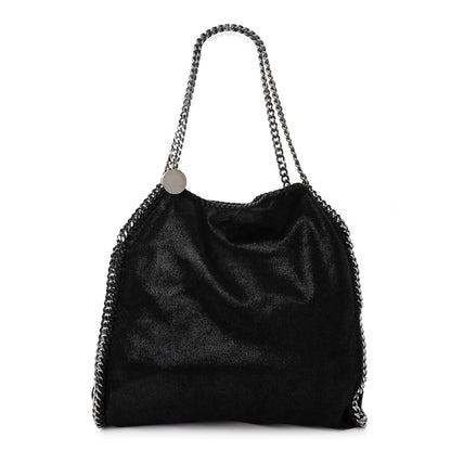 Stella McCartney Shaggy Deer Falabella Fold Over Tote Black 1 of 9