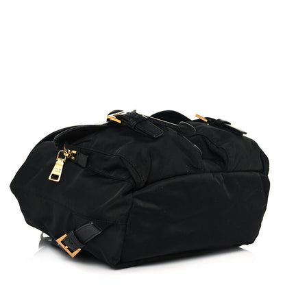 Prada Nylon Vela Saffiano Backpack Black 3 of 11