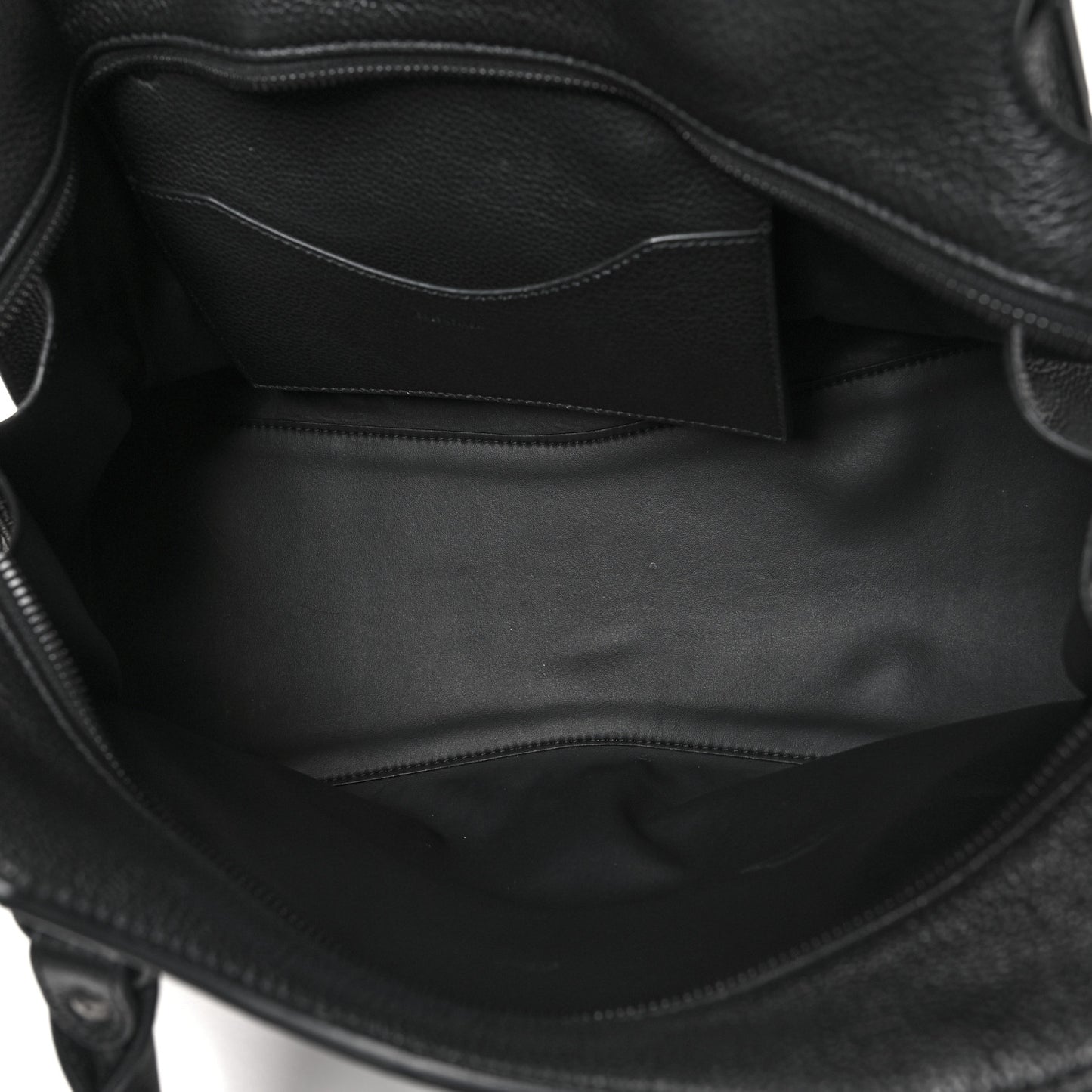 Grained Calfskin Black Hardware Neo Classic City Black
