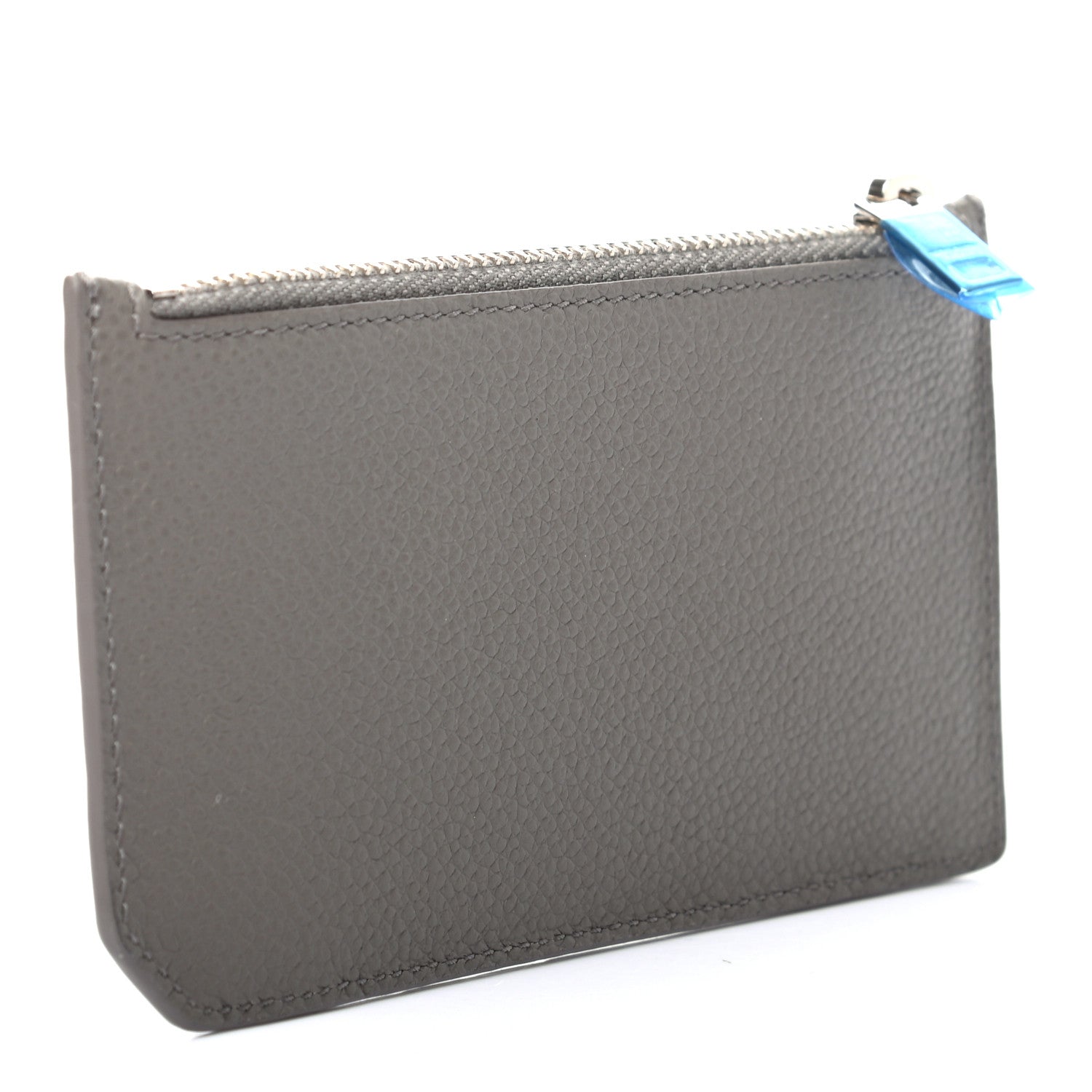 Saint Laurent Calfskin 5 Fragments Zip Pouch Card Holder Fog 3 of 7